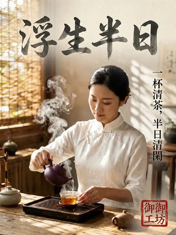 茶葉宣傳廣告：浮生半日