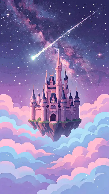像素幻想：天空之城與粉彩雲海