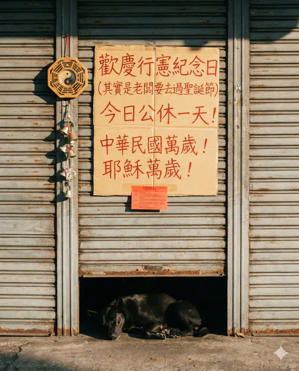 店休-歡慶行憲紀念日