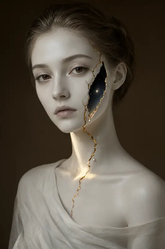 金繼瓷少女：裂紋中的金線