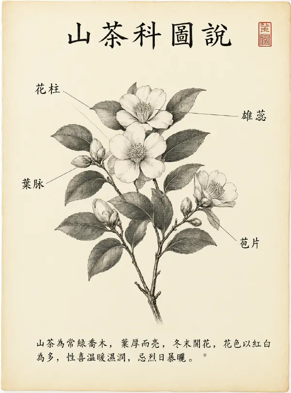 植物百科圖版：標題+標籤+35字段落全對