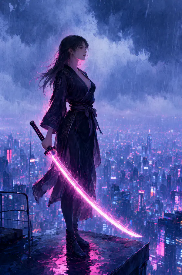 屋頂女武士：等离子刀與純光點之城
