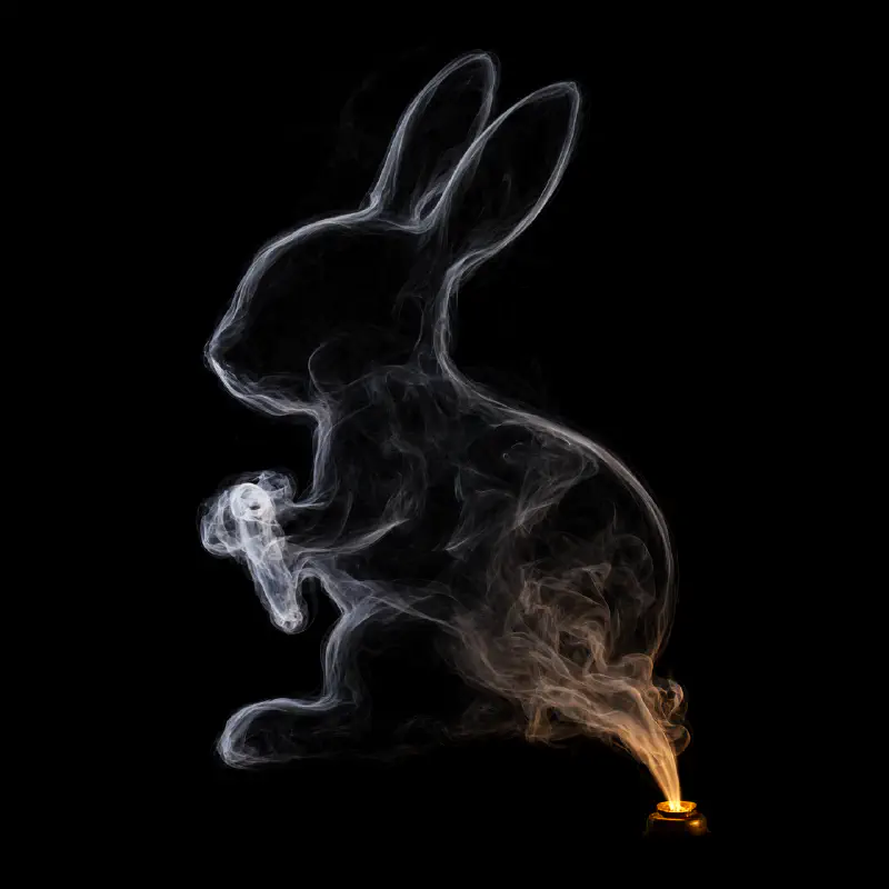 煙霧聚形：一炷香間的兔影