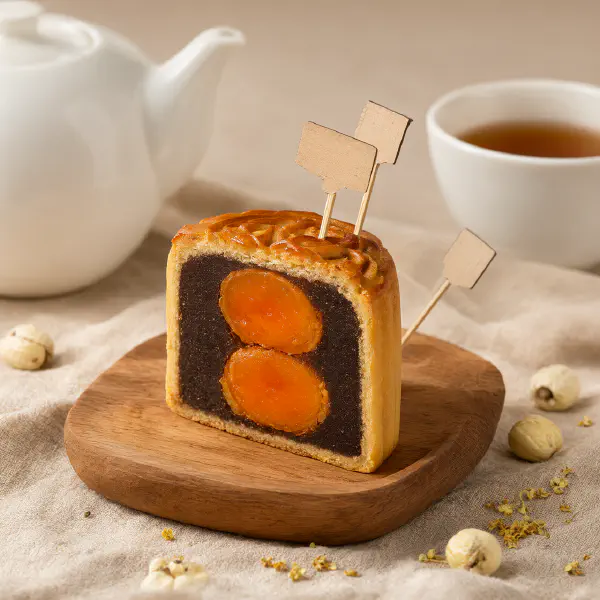 剖面圖解：月餅的內部結構