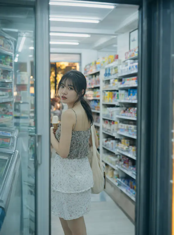 深夜超商·冰櫃窺視