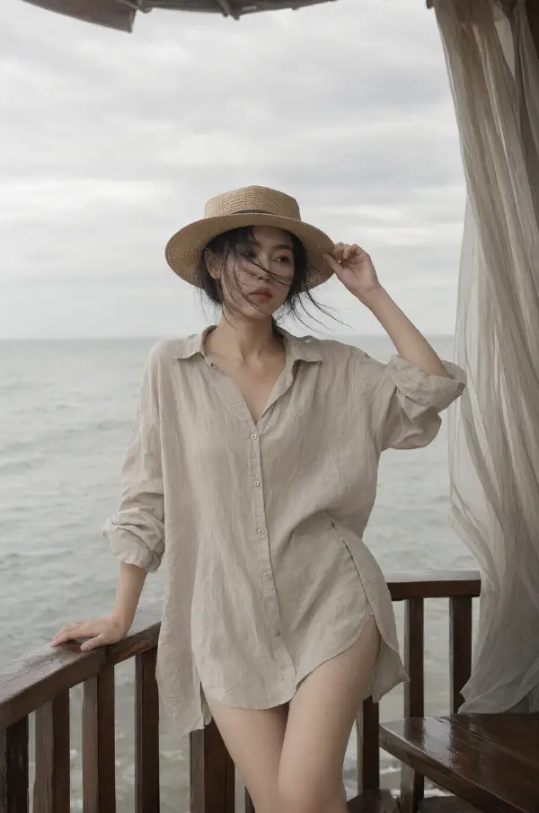 陰天海島·亞麻帽簷 Ⅰ