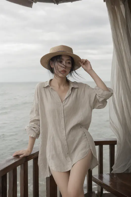 陰天海島·亞麻帽簷 Ⅰ