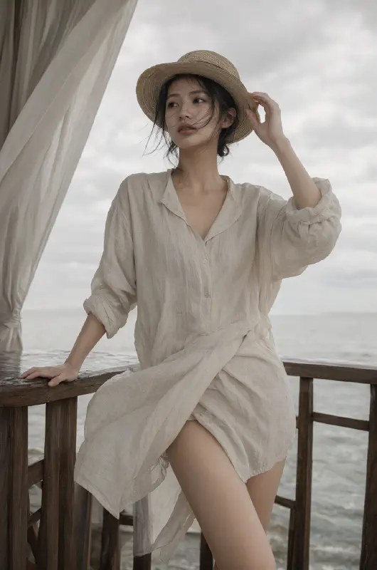 陰天海島·亞麻帽簷 Ⅱ