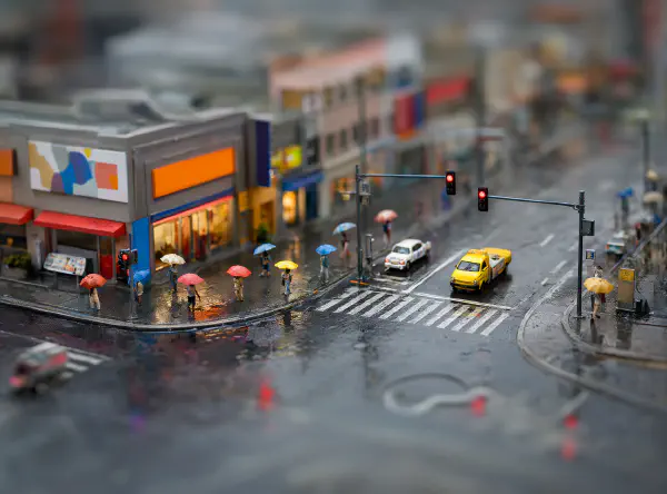 雨後微城·玩具景深