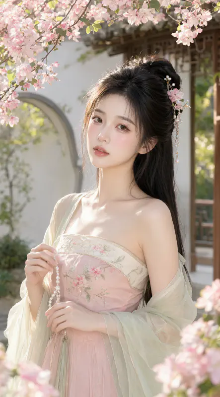 海棠春睡·水光漢服