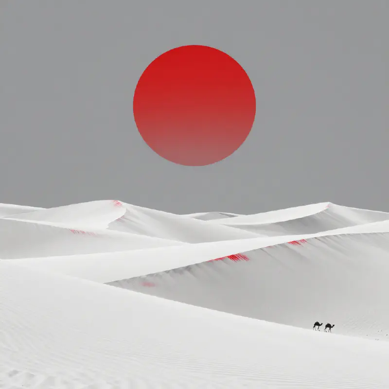 極致細節抽象沙漠藝術 (Ultra-detailed Abstract Desert Art)