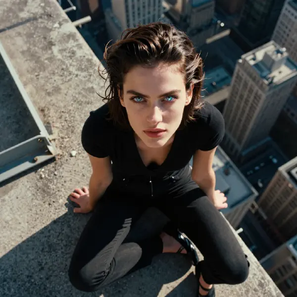 High-Fashion Rooftop Editorial