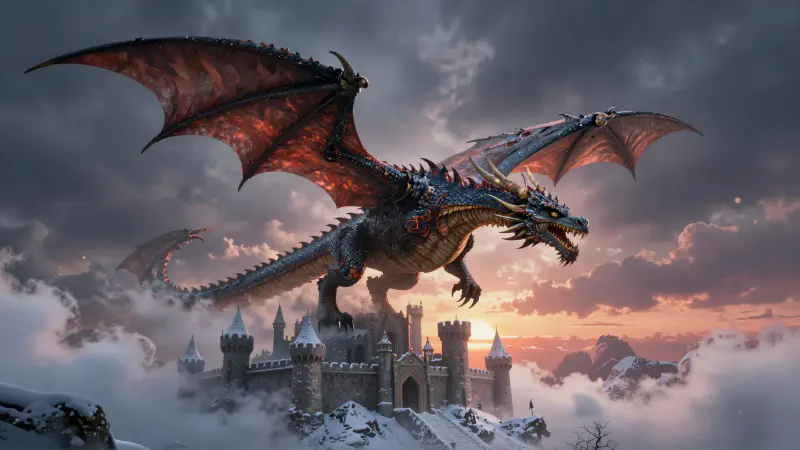 Medieval Dragon Flight