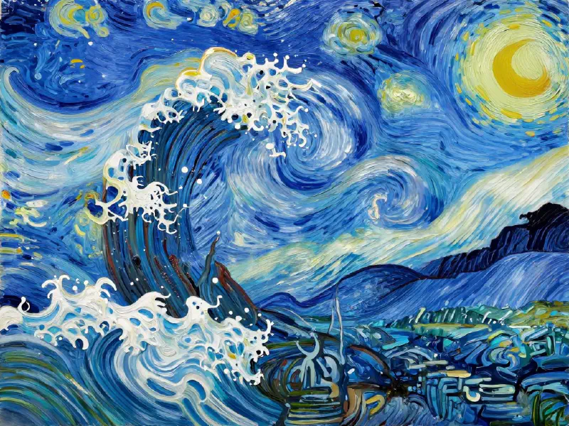 Abstract Ocean Waves