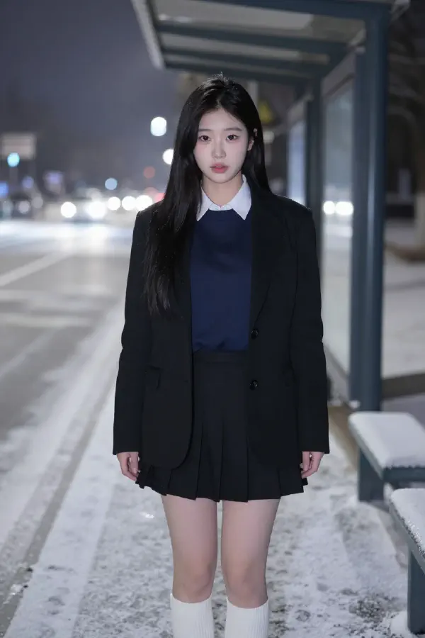 Urban Chill: Cinematic Korean Fashion