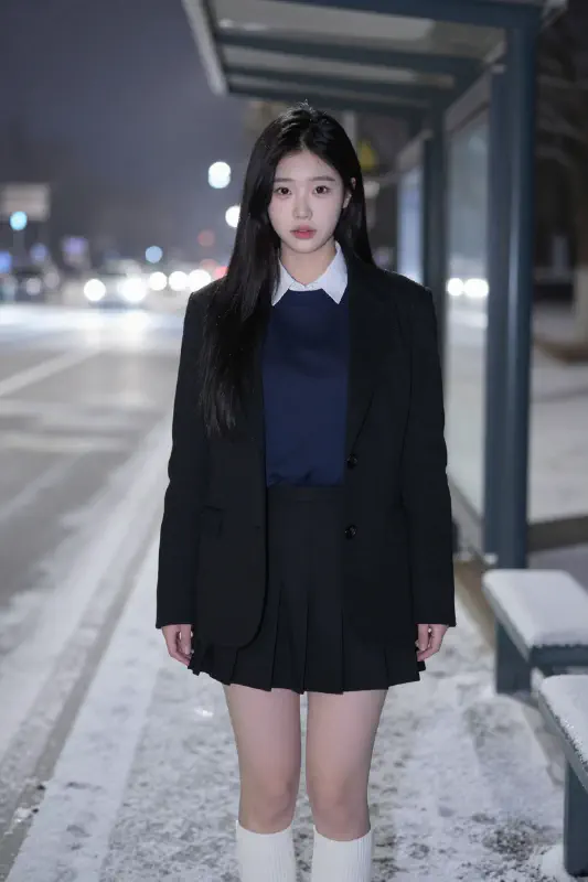 Urban Chill: Cinematic Korean Fashion