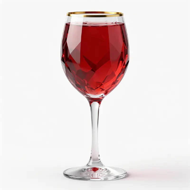 奢華寶石酒杯3D渲染