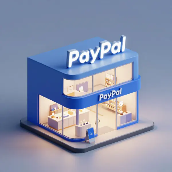 Paypal 微縮模型店鋪的數位藝術
