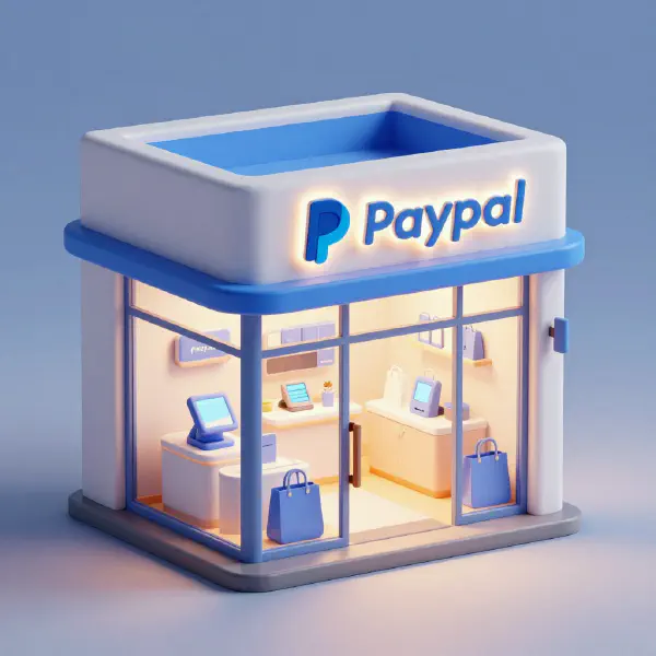 超逼真的 Paypal 品牌概念店微縮模型