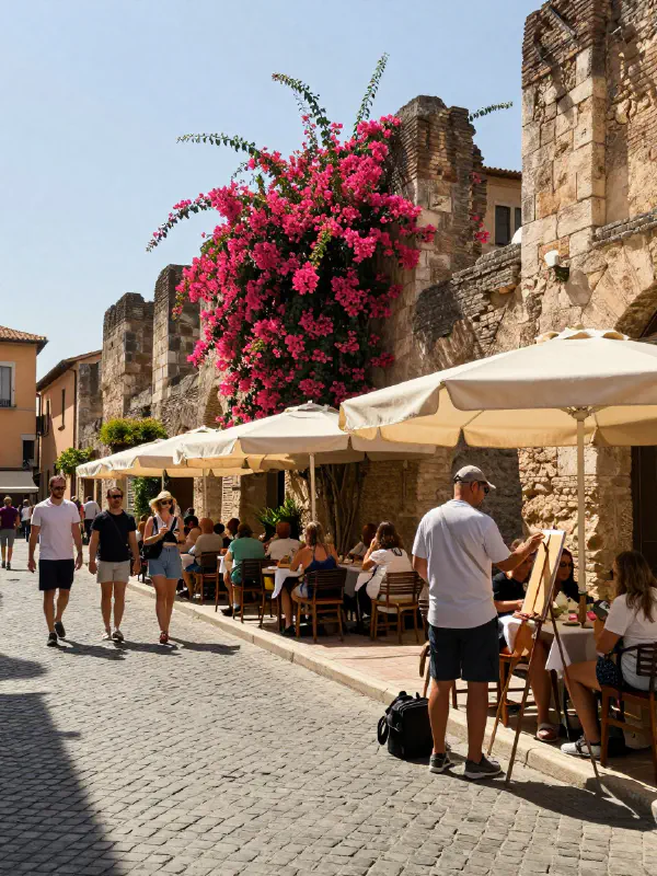 Enchanting Old European City Street