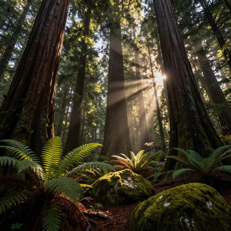 Cinematic Forest Scene
