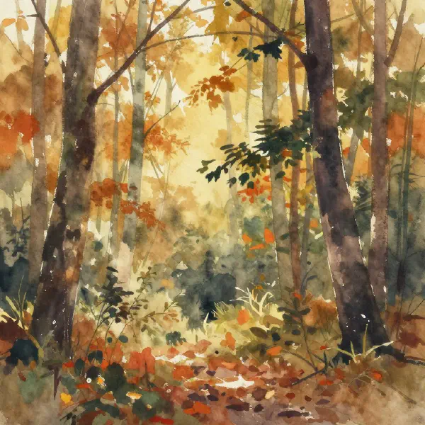 Watercolor Forest