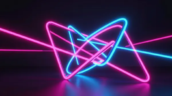 3D 霓虹幾何光線