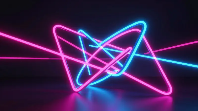 3D 霓虹幾何光線