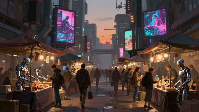 Cybernetic Street Market