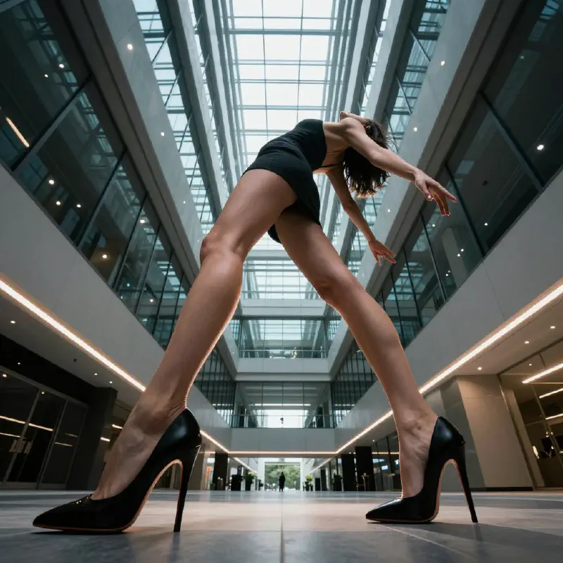 Dramatic Low-Angle Fashion Shot
