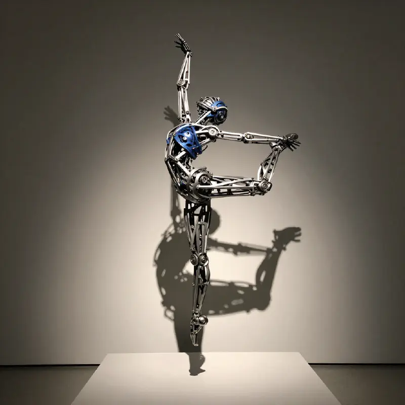 Mechanical Ballet - Platinum and Blue