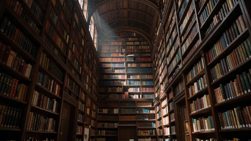 Ancient Library Interior