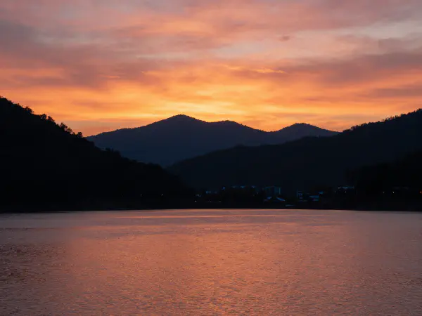 Sunset over Mountains