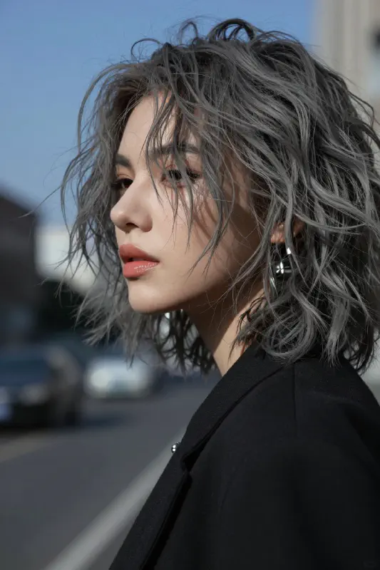 Mysterious Street Style Close-up