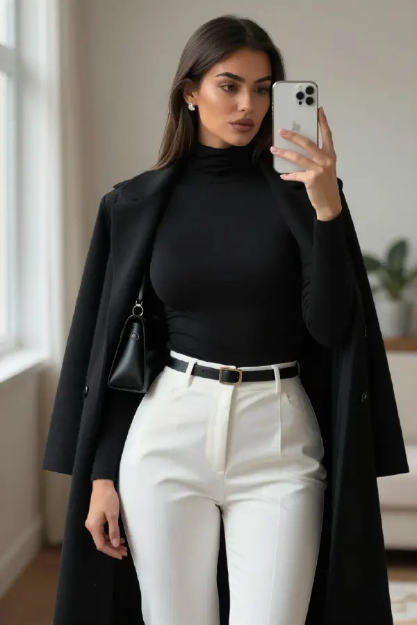 High-Fashion Mirror Moment