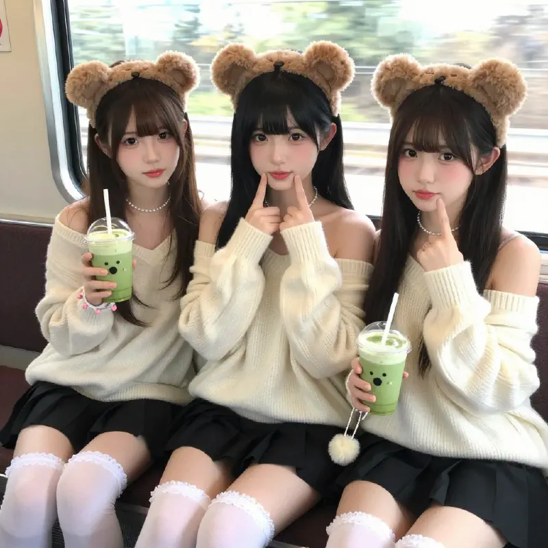 Cozy Train Kawaii Moment