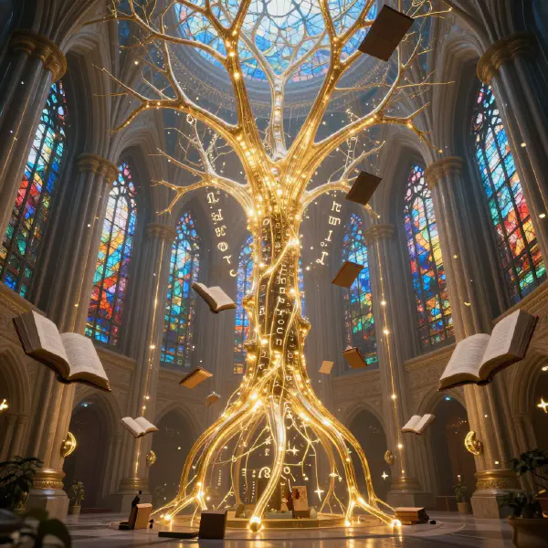 Glass Neuron Cathedral of Living Light