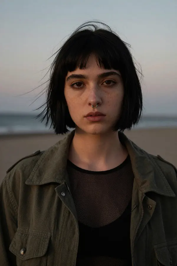 穆迪風格女性人像照 (Moody Female Portrait)