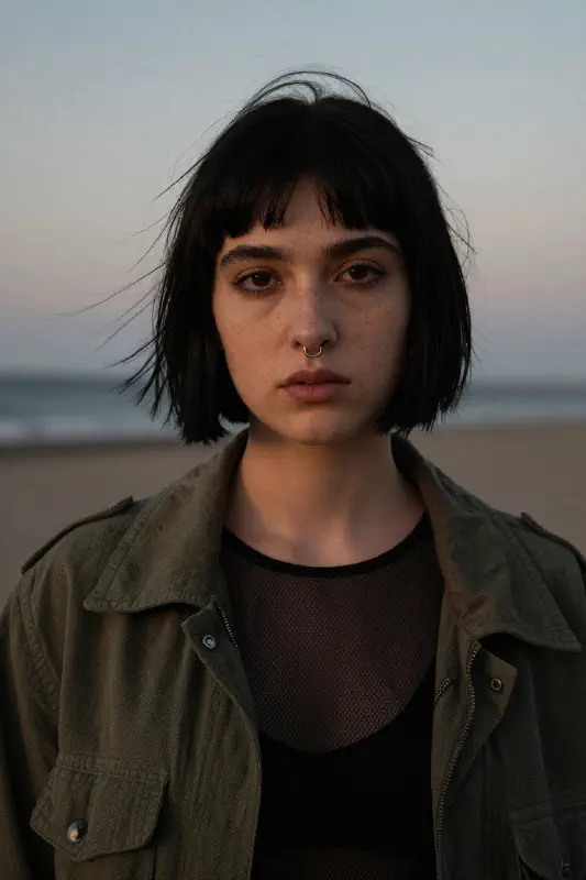 穆迪風格女性人像照 (Moody Female Portrait)
