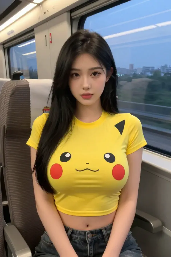 火車上的皮卡丘女孩