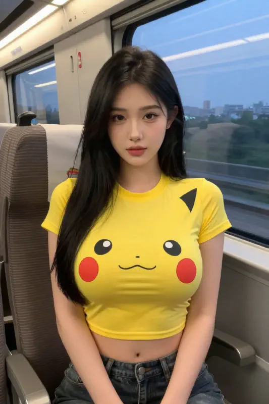 火車上的皮卡丘女孩