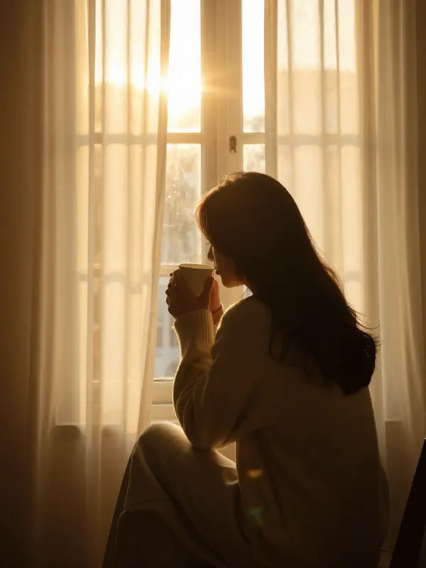 寧靜早晨的電影感瞬間