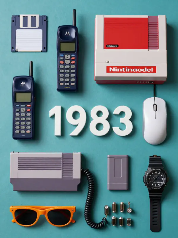 1983 時代記憶：韋斯·安德森風格之物體解構 (詳細描述型)