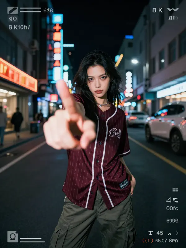 Urban POV Neon Portrait