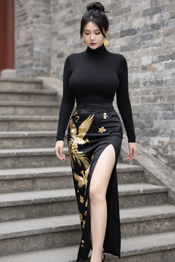 傳統美學與現代性感結合的時尚攝影