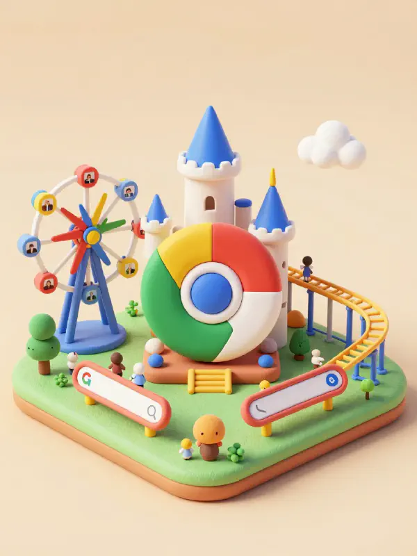 Google主題樂園的微縮模型視圖