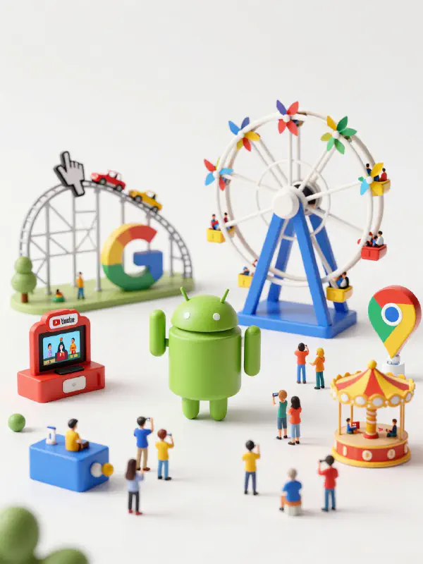 精緻的「Google Land」3D微縮場景詳盡描述