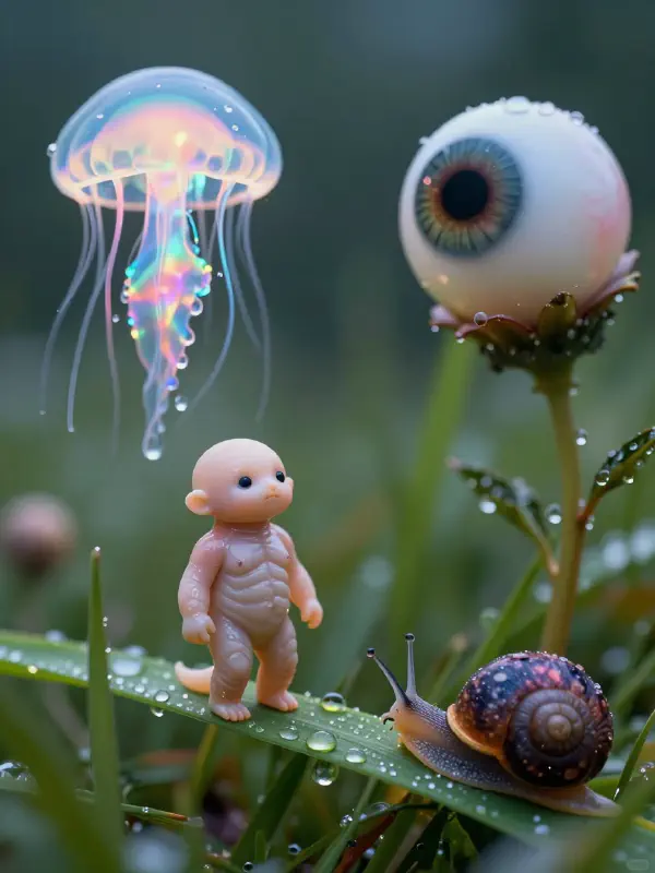 魔幻寫實風格的奇異場景