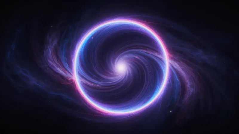 聲音視覺化的宇宙環形體詳細描繪