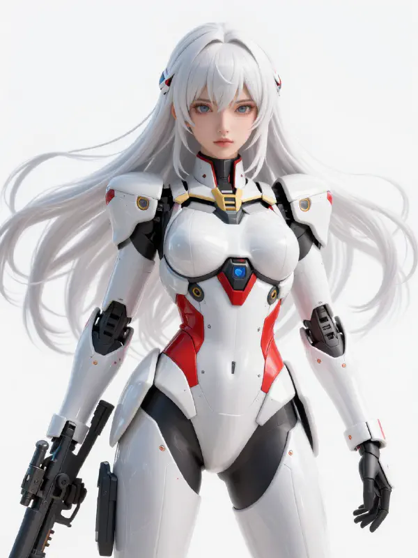 未來派鋼彈駕駛員3D渲染